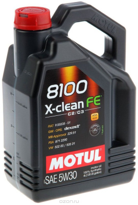 Motul 8100 X-clean FE 5W30 5 л